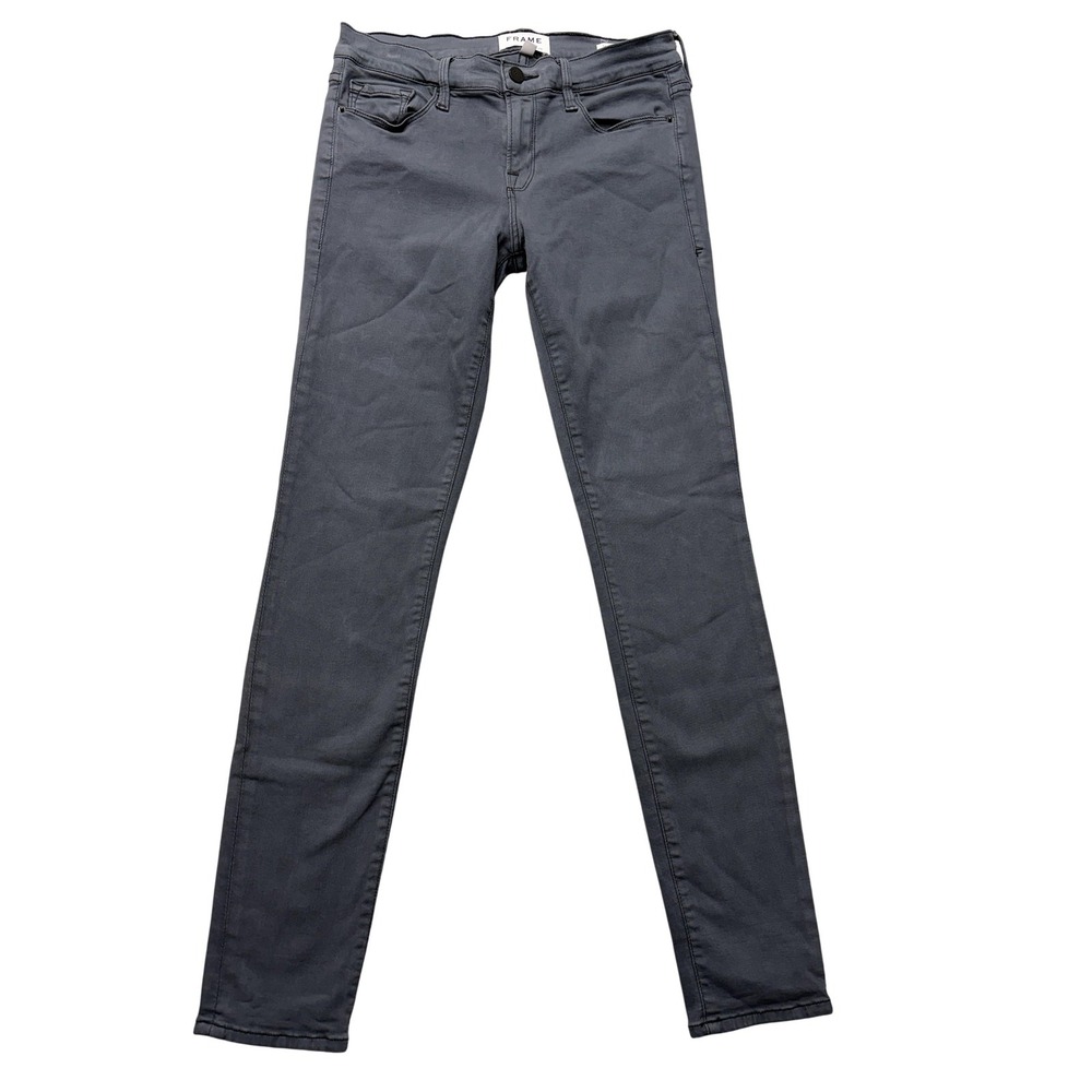 FRAME Jeans Womens 29 Squid Ink Gray Le Skinny de Jeanne Stretch Made‎ USA Modal